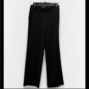 WHBM White House Black Market Wide Leg Trousers Pants Black Size 0